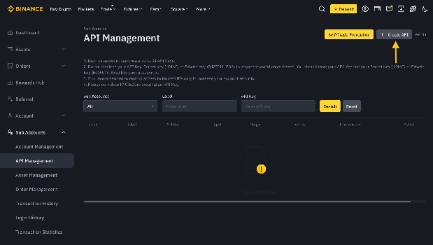 2. How to connect your Binance account to GT App and to launch trading.