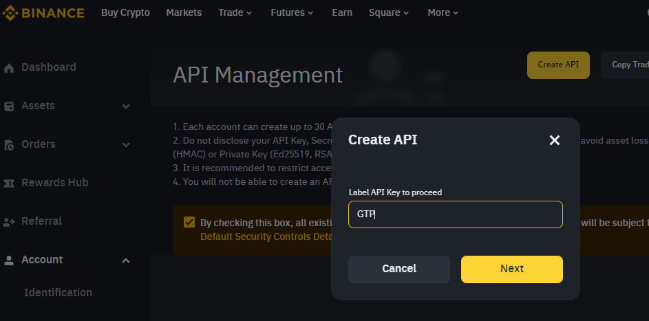 8. How to find your API keys on exchanges