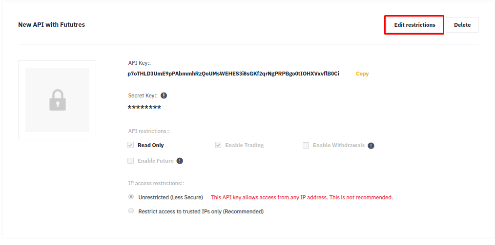 8. How to find your API keys on exchanges