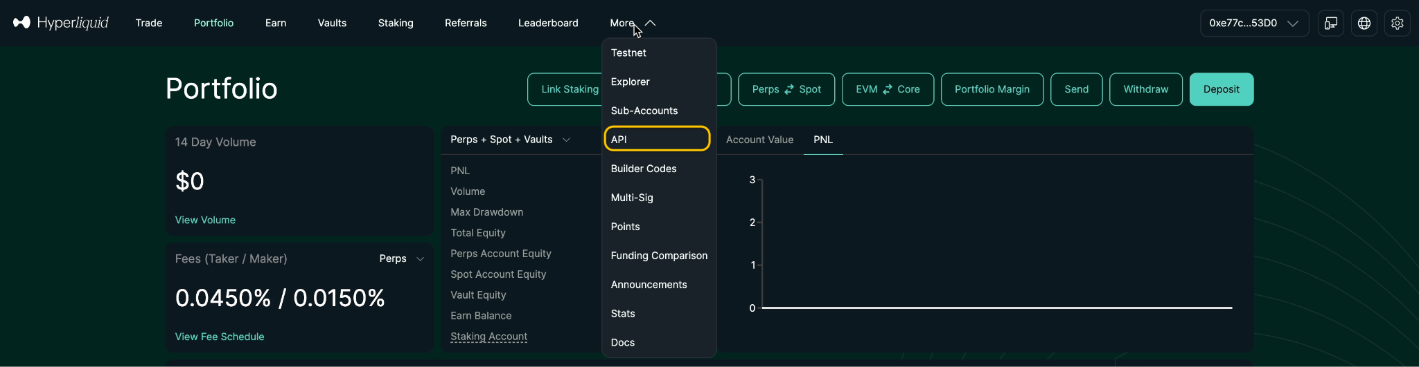 2. Link your Hyperliquid to GT App account